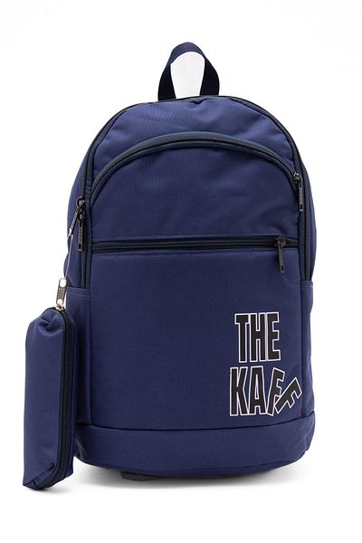 KAFF 00511-Navy Blue 4-Eye Laptop Functional Backpack - Για αθλητικά ταξίδια με θήκη για στυλό και