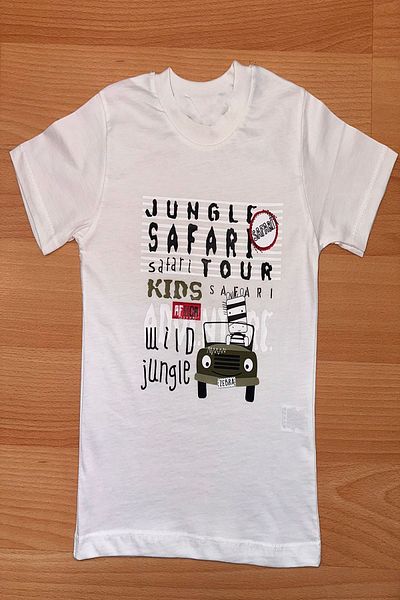ÖYKÜ KİDS Tricou pentru băiat cu tematică Safari