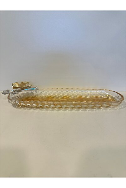 PLUS HOME SUNUM UZUN OVAL SERVİS TABAĞI BÜYÜKBOY AYAKSIZ BAL