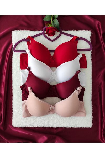 nesterinzar Női párnázott Underwire napi 4 részes melltartó szett