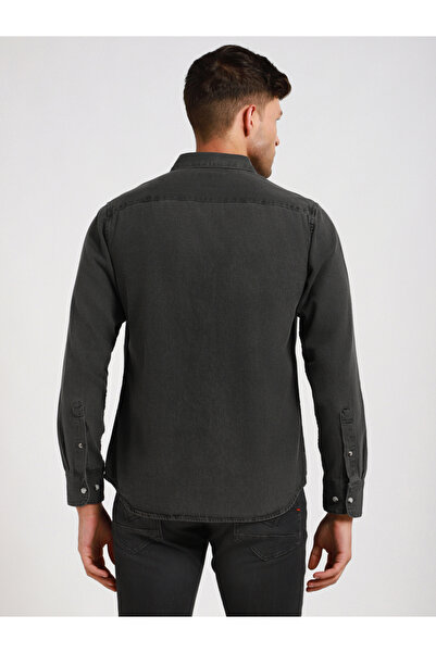 Dennis Lingo By Styli Slim Fit Casual Shirt with Flap Pocket