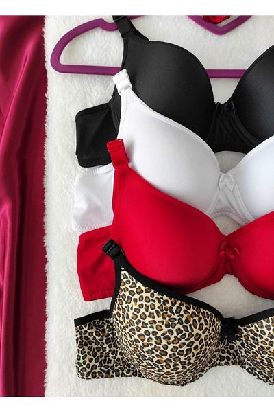 nesterinzar Női párnázott Underwire napi 4 részes melltartó szett
