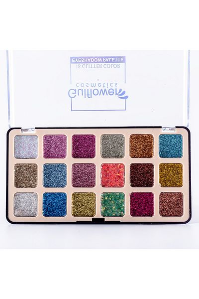 GulFlower Glitter Eyeshadow Set of 18