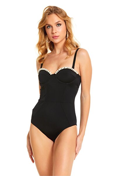 Argento Straplez Boncuklu Mayo