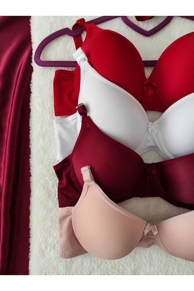 nesterinzar Női párnázott Underwire napi 4 részes melltartó szett