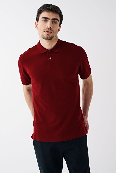 Ginevra Ανδρικό μπλουζάκι Polo Neck - Regular Fit Single Jersey Cotton T-shirt