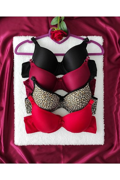 nesterinzar Női párnázott Underwire napi 4 részes melltartó szett