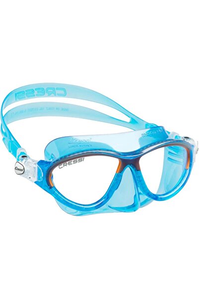Cressi Moon Çocuk Yüzme ve Dalış Maskesi-BLUE - ORANGE - 5-10 YAŞ