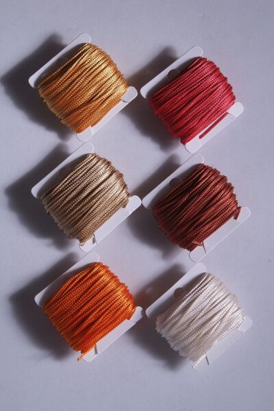 Eskişehir hobi sanat 1 mm 10 metri 6 culori frânghie de parașută (TOTAL 60 de...