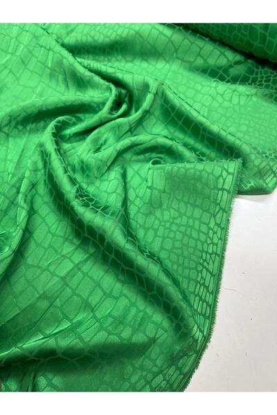 Kumaş sever فستان جاكار كوبرا بتصميم مخصص - بني، فوشيا، تنورة تونيك خضراء