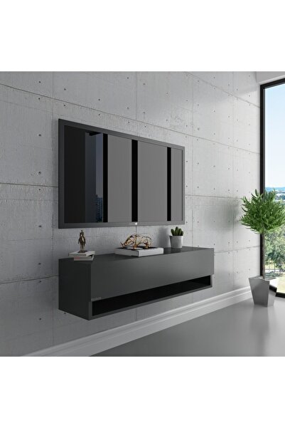 Myniture Home & Living Duvara Monte Tv Sehpası Antrasit S6101-4