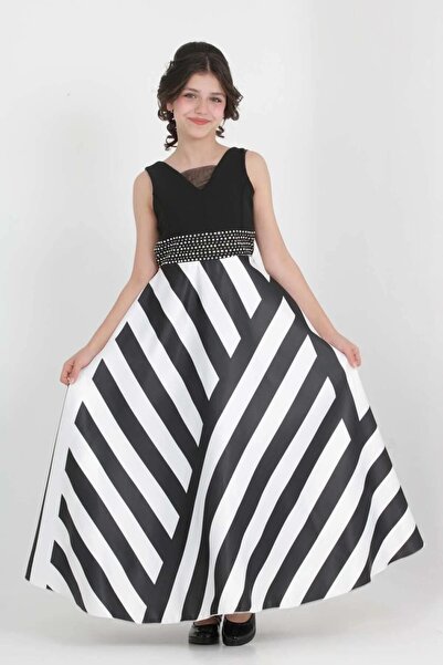 Wild Flower Rochie de seara Tesatura din tafta cu model zebră Rochie pentru o...