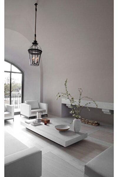 LUXURY VİLLA Luxury Kırık Beyaz Mat Orta Sehpa 70x165 Ölçüsünde Yükseklik 26c...