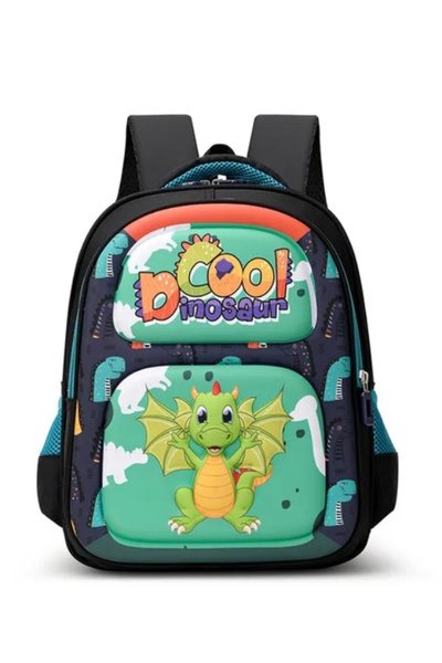 Taros Unick Color Cool Dino Kabartmalı Sırt Çantası (Ana Okulu)