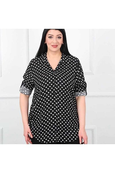 TUSSE Elegant Cotton Leopard Print Large Size Comfortable Cut Shirt