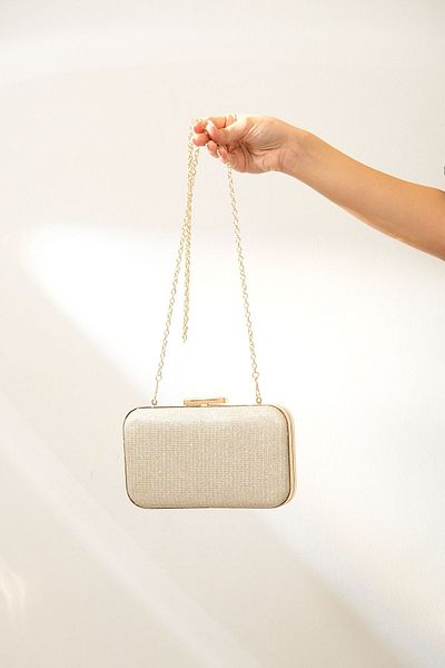 ROZA CANTA Χρυσή τσάντα Clutch για γυναικείο βραδινό φόρεμα ÇupraSim