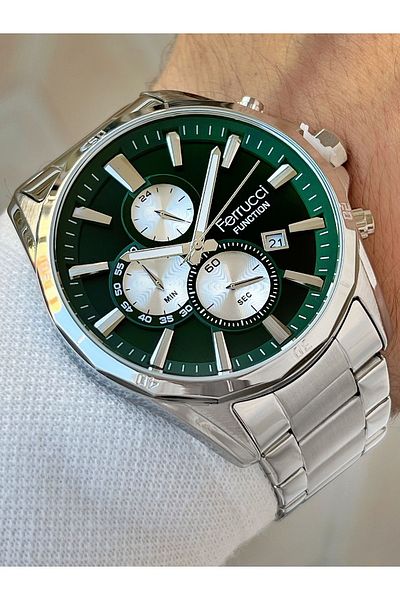 Ferrucci Functional 3 Atm Waterproof Steel Cord Men's Wristwatch