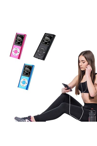 JUNGLEE Mp3 Çalar Ses Kayıt Fm Radyo Sd Kart Girişli Mp4 Player 1.8 Inç Renkli Ekran