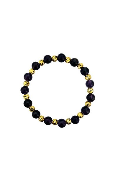 MK tasarım MK DESIGN REAL AMETHYST STEIN BRACELET MK.031.008