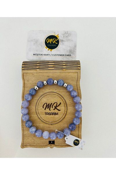 MK tasarım MK DESIGN REAL PURPLE QUARTZ STONE BRACELET MK.001.002