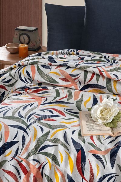 Vionel Home 100% Cotton Double Bedspread Printed Pike - Rainbow V2 (8 DIFFERENT PATTERNS)