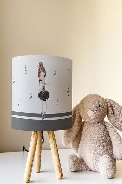 Talia Home Girl's Musical Room - Lampshade Table, Lamp Tlab-276