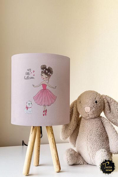 Talia Home Princess Lampshade Table Lamp for Girl's Room - Tlab-005