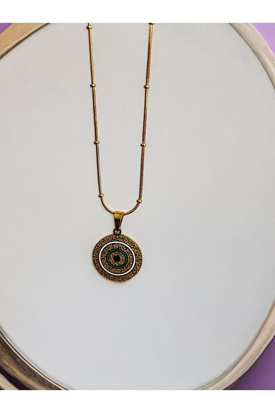 Brillo Stainless Steel Ayetel Kursi Necklace