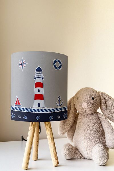 Talia Home Sailor Sailor Children's Room - Lampshade Table Lamp Tlab-089