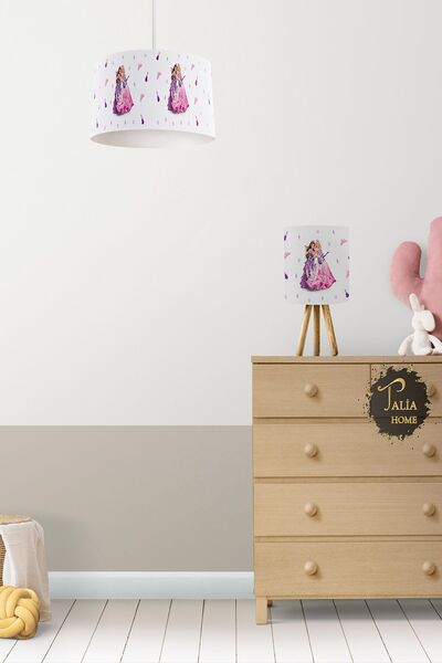 Talia Home Prensesler Desenli Sarkıt Avize Ve Abajur Masa Lambası Aydınlatma ...