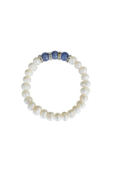 MK tasarım REAL PEARL REAL PURPLE QUARTZ STONE BRACELET MK.026.002