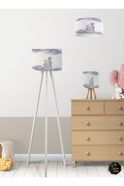 Talia Home Elsa Çocuk Odası Avize-Abajur-Lambader 3'lü Takım TLAL-028