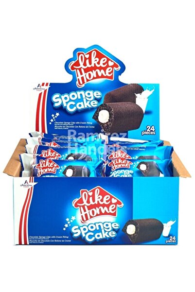 AMERICAN FOOD Like Home Sponge Cake Çikolatalı 24 Adet