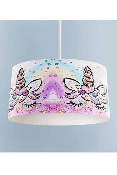 Talia Home Unicorn Desenli Çocuk Odası Sarkıt Avize