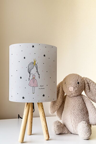 Talia Home Girl's Princess Room - Lampshade Table Lamp Tlab-146