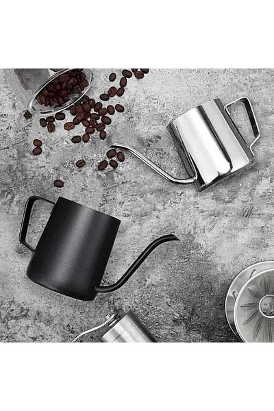 SODELICIOUS COFFEE TEA 350 ml Mini Kettle - Steel Cmk-35, Sicak Water Holder, Coffee Brew Set