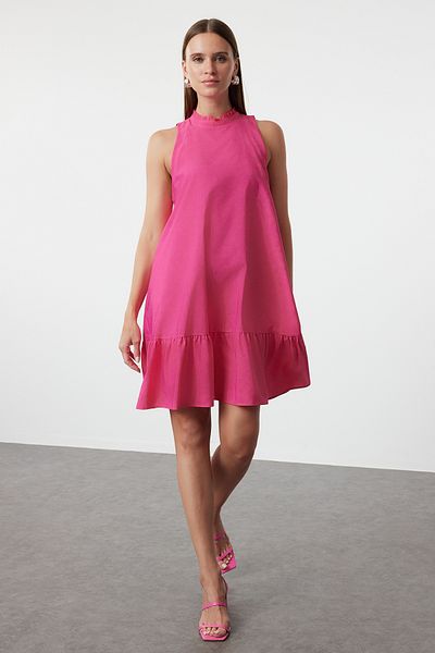 Trendyol Collection Rosa ärmelloses Minikleid mit entspannter Passform - TWOSS22EL00139