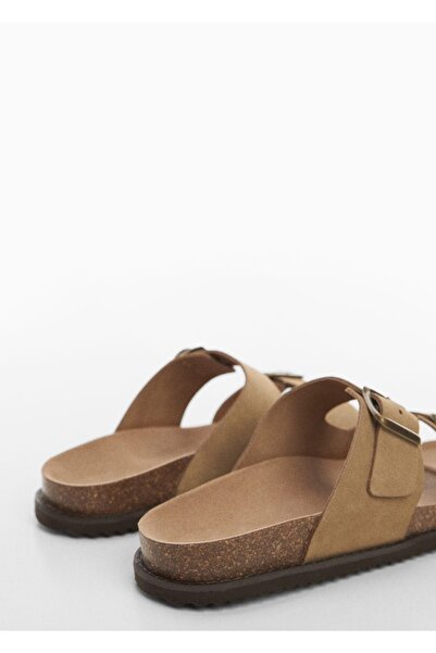 MANGO Man Tokalı Nubuk Sandalet