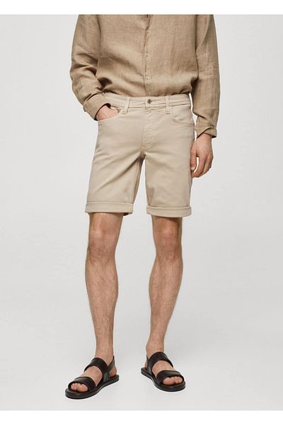 MANGO Man Slim fit jeans bermuda shorts
