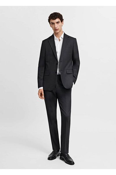MANGO Man Bavlněná popelínová košile slim Fit