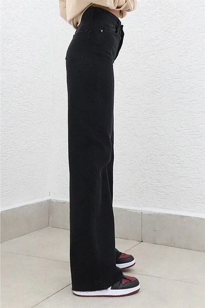 geenz manifacture Bella Donna Lycra Wide Leg Jeans - Loose Jeans