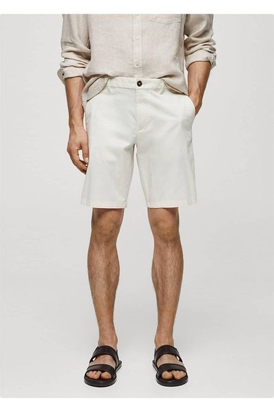 MANGO Man Bermude Slim Fit Chino Bumbac