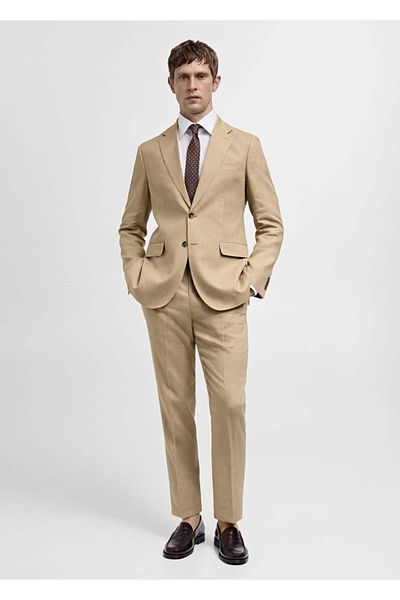 MANGO Man Μπουφάν 100% λινό Slim Fit