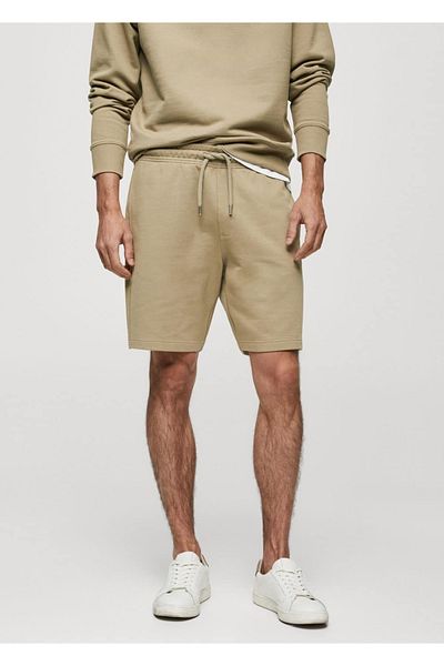 MANGO Man Jogger cotton jogger shorts