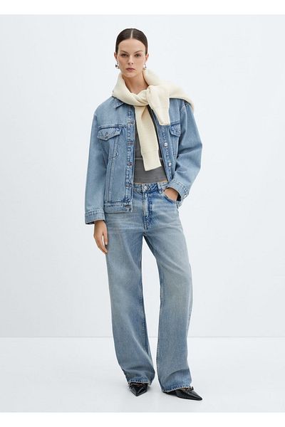MANGO Woman Oversize Denim Coat