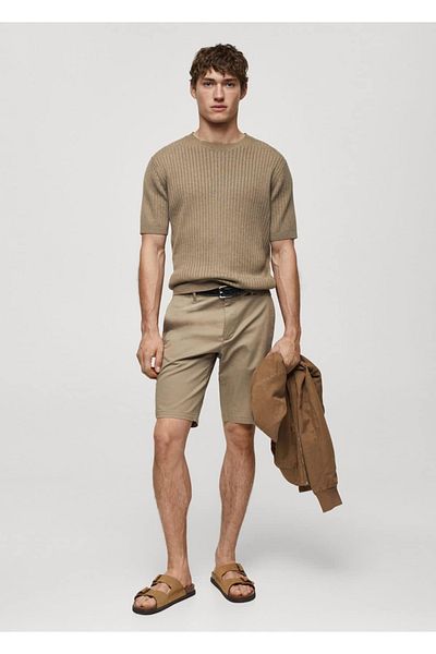MANGO Man Σορτς βερμούδας από βαμβακερό Chino Slim Fit