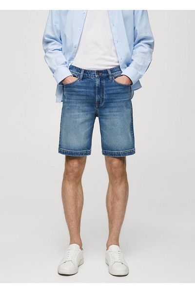 MANGO Man Bermude din denim - Regular Fit