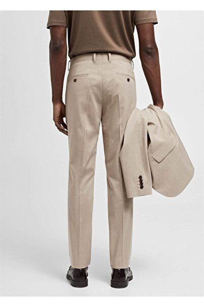 MANGO Man Süper slim fit streç kumaştan kumaş pantolon