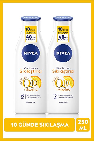 NIVEA C Vitaminli Q10 Sıkılaştırıcı ve 48 Saat Nemlendirici Vücut Losyonu 2 X...