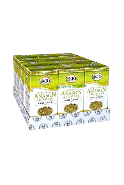 GÜNEŞAVM Krk Gıda 12 Adet Anason Aroması 12 X 20 Ml Krk Anason 20 Cc